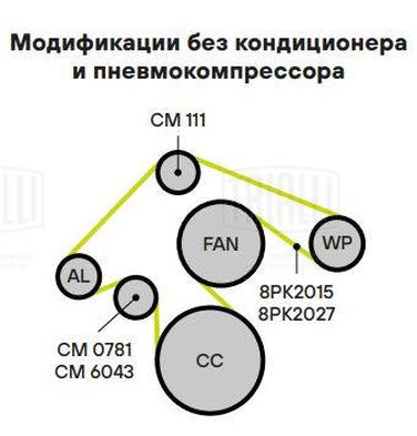 Trialli CM 6043 Натяжитель ремня навесного оборудования - 4
