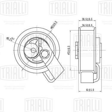 Trialli CM 6144 Ролик натяжной ГРМ - 1