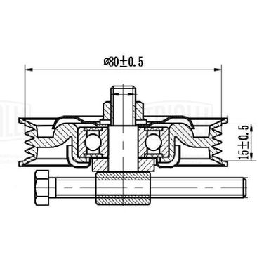 Trialli CM 6175 Ролик навесного оборудования - 5