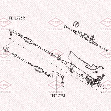 TATSUMI TEC1725R Наконечник рулевой тяги | перед прав | - 2