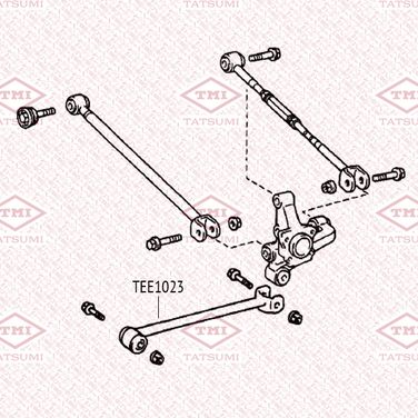 TATSUMI TEE1023 Рычаг подвески | зад прав/лев | - 2