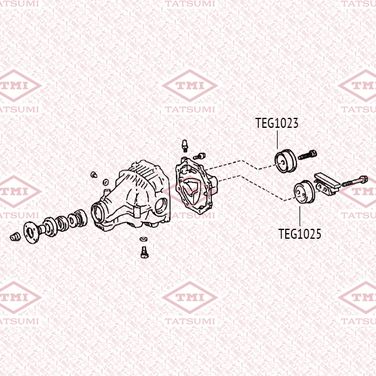 TATSUMI TEG1023 Опора дифференциала | зад прав | - 2