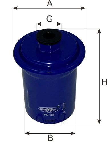 GoodWill FG 187 Фильтр топливный - 2