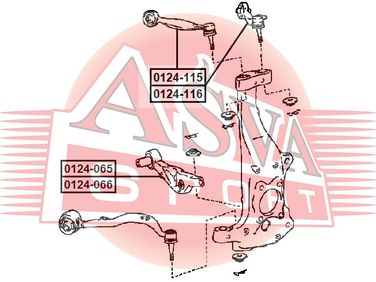 Asva 0124-115 Рычаг передний верхний левый | перед лев | - 2