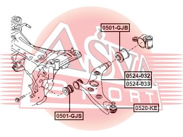 Asva 0524-033 Рычаг передний нижний правый | перед прав | - 2