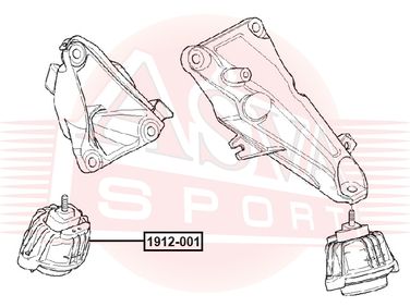 Asva 1912-001 Опора двигателя - 2