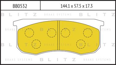 Blitz BB0532 Колодки тормозные дисковые | перед | - 1