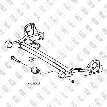 FIXAR FG0880 Сайлентблок задней балки - 2