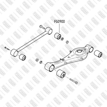 FIXAR FG0900 Сайлентблок заднего продольного рычага | перед | - 2