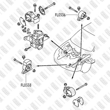 FIXAR FL0338 Опора двигателя передняя - 2