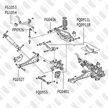 FIXAR FQ0955 Рычаг | зад | - 2