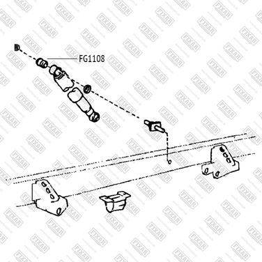 FIXAR FG1108 Втулка заднего амортизатора - 2