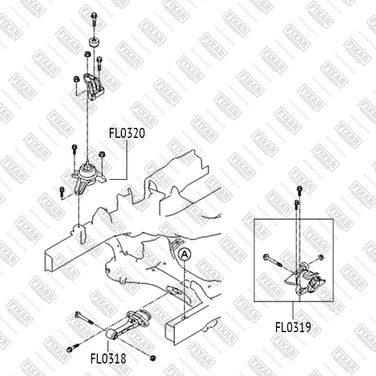 FIXAR FL0319 Опора двигателя левая - 2