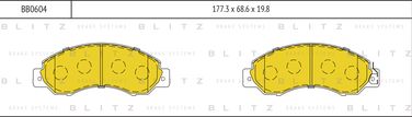 Blitz BB0604 Колодки тормозные дисковые | перед | - 1