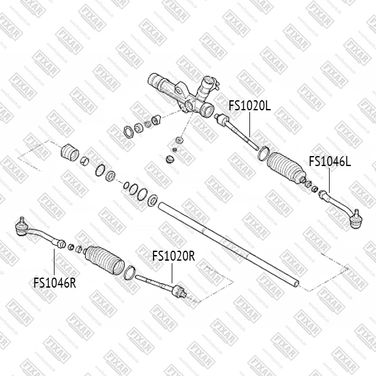 FIXAR FS1046R Наконечник рулевой тяги правый | лев | - 2