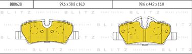 Blitz BB0628 Колодки тормозные дисковые | зад | - 1