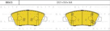 Blitz BB0635 Колодки тормозные дисковые | перед | - 1