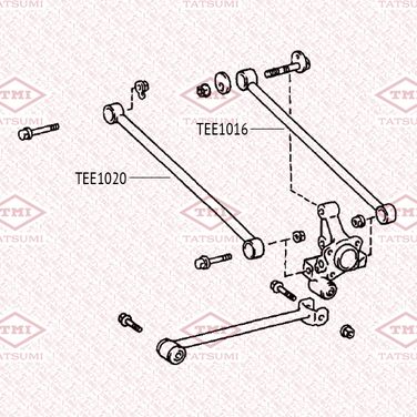 TATSUMI TEE1016 Рычаг подвески | зад | - 2