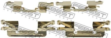 Febest 0403-KH9WF Комплект монтажный дискового тормоза | перед | - 1