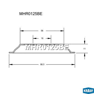 Krauf MHR0125BE Тепловой экран турбокомпрессора - 3