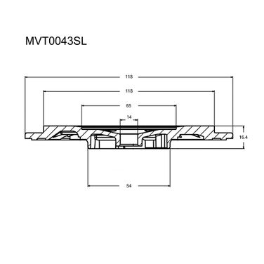 Krauf MVT0043SL Задняя пластина турбокомпрессора - 3