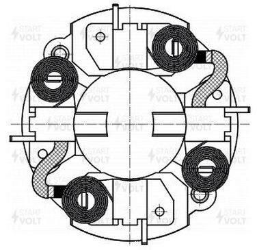 STARTVOLT VBS 0312 Щетка стартера - 4