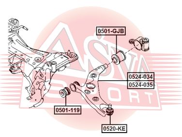 Asva 0524-034 Рычаг подвески - 2