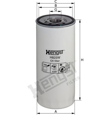Hengst H825W Фильтр масляный - 1