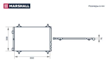 Marshall M4991071 Радиатор кондиционера - 6