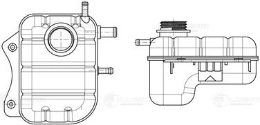 Luzar LET 0572 Бачок расширит. охл. жидкости для а/м Chevrolet Lacetti (04-) - 3