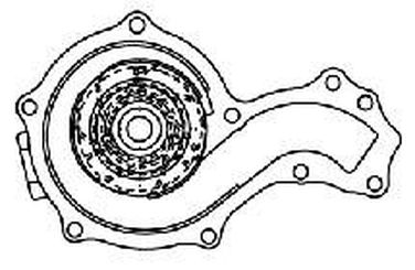 Luzar LWP 1817 Насос водяной для а/м Audi A4 (94-)/vw Passat B5 (96-) 1.6i/1.8i/1.8T (без корпуса) - 4