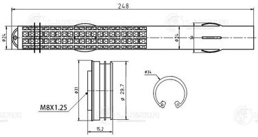 Luzar LCD 2605 Осушитель конд. для а/м BMW 5 (f10) (10-)/x5 (e70) (07-) - 3
