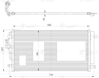 Luzar LRAC 3025 Радиатор кондиц. для а/м Geely Coolray (19-) 1.5t - 3
