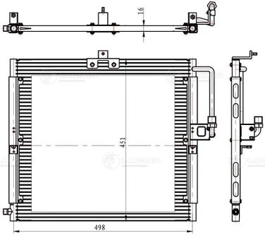 Luzar LRAC 1550 Радиатор кондиц. для а/м Mercedes-Benz g (w463) (90-) - 3