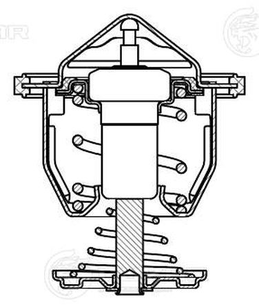 Luzar LT 0540 Термостат для а/м Chevrolet Tahoe (07-)/Cadillac Escalade (07-) 5.3i/6.2i (86°с) (термоэл.) - 4
