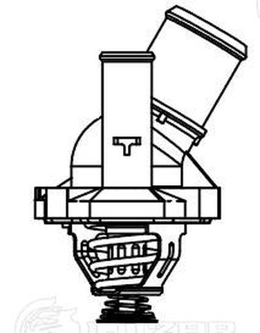 Luzar LT 1026 Термостат для а/м Ford Mondeo III (00-)/Mondeo IV (07-) 1.8i/2.0i (90°с) (c корпусом) - 3