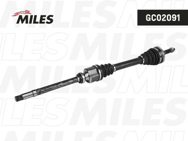 Miles GC02091 Привод в сборе peugeot 206 1.4-1.6 98- прав. (abs)> (gsp 245035 / gc02089) - 1
