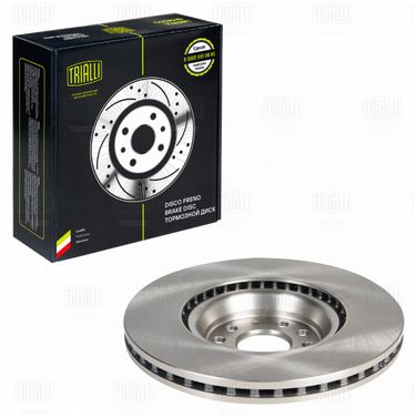 Trialli DF 180130 Диск торм. для а/м Skoda Octavia A7 (13-)/vw Golf VII (12-) перед. d=340 | перед | - 1