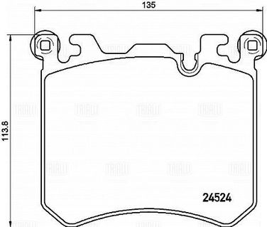 Trialli PF 4191 Колодки тормозные дисковые перед. (диск 395) (с датч.) | перед | - 2