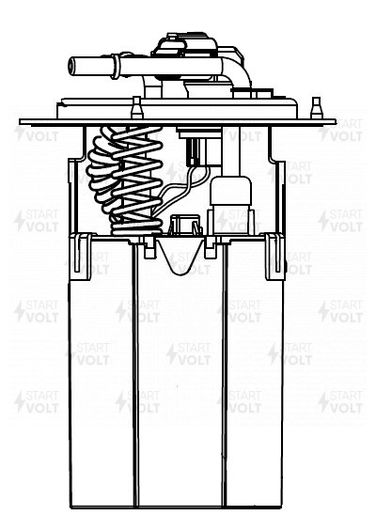 STARTVOLT SFM 1414 Модуль топливного насоса для а/м KIA Spectra (04-) 1.6i - 2