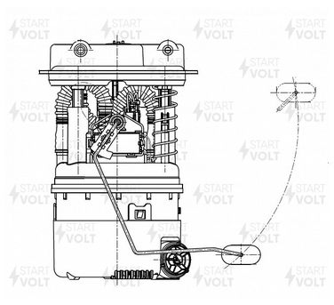 STARTVOLT SFM 0916 Модуль топливного насоса для а/м Renault Duster (10-)/Kaptur (16-) 2.0i - 2