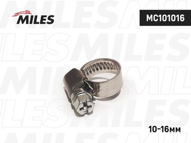 Miles MC101016 Хомут 10-16/9 мм, червячный, нерж. - 1
