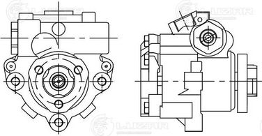 Luzar LPS 1810 Насос ГУР для а/м VW Transporter T4 (90-) 1.9D/2.0i/2.4D/2.5D - 4