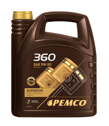 PEMCO PM0360-5 5w-30 SN, C4 5л (синт. мотор. масло) - 1