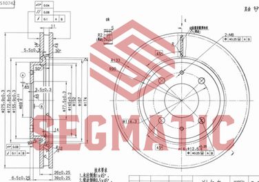 SEGMATIC SBD30093028 Диск тормозной передний - 1