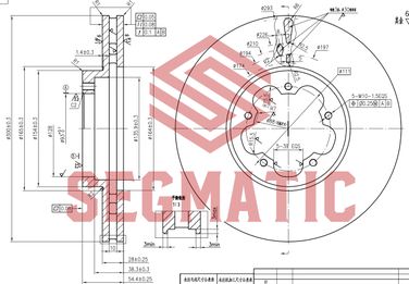 SEGMATIC SBD30093202 Диск тормозной передний - 1