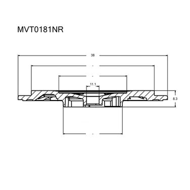 Krauf MVT0181NR Задняя пластина турбокомпрессора - 3