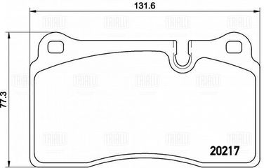 Trialli PF 4250 Колодки тормозные дисковые | перед | - 2