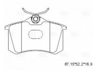 Trialli PF 1871 Колодки тормозные дисковые | зад | - 3