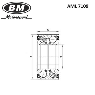 BM AML 7109 Подшипник ступицы 80x42x46 | перед прав/лев | - 2